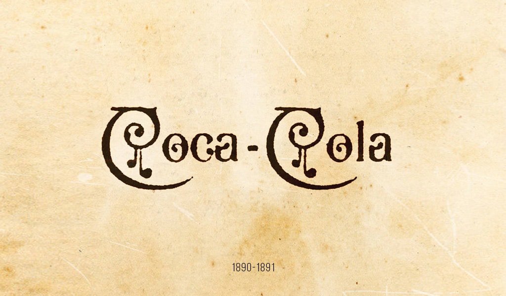 Coca-Cola logosu, 1890 Coca-Cola logosu, 1890